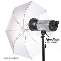 Professional 200w LED Single light kit with Umbrella 100cm