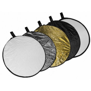 5 In 1 42" 110cm Reflector Collapsible Light Disc