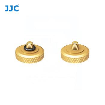 JJC Professional Deluxe Soft Release Button for cameras - Gold and black