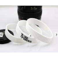 Photographer Silicone bracelet Wristbands 70-200mm White