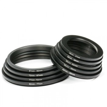 K&F Concept 18 piece Lens Filter Step Up/Down Adapter ring Set 37-82mm 82-37mm