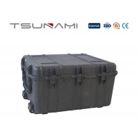 Tsunami super tough standard military grade large size flight case with wheels