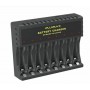 8 Slots AA AAA Battery Charger Intelligent Fast LED Indicator USB Charger