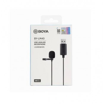 Boya Professional Digital USB Lavalier Microphone for Computers etc