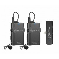 Boya 2.4 GHz Two-Person Digital Wireless Omni Lavalier Microphone iOS
