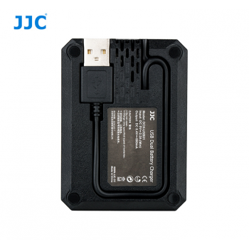 JJC USB Dual Battery Charger fits Canon LP-E6