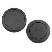Front and Rear Lens body Cap for Canon EOS M Mount