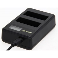 Dual USB Battery Charger For SJCAM SJ4000 Display with USB Cable