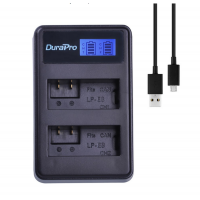 Durapro DUAL LP-E8 USB charger w LED display For Canon