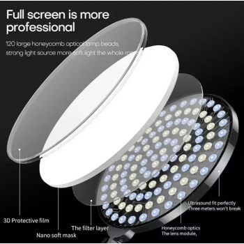 Quality Round LED Photo and Video 14 inch Panel Light 32cm and Light Stand Kit