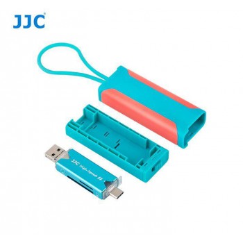 JJC Memory Card Case with Card Reader