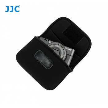 JJC Black Neoprene Compact Camera Pouch