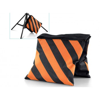 Professional Orange and Black Canvas sandbag for photo light stands - sand bag