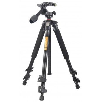 Professional Camera Tripod with Fluid Head 142cm 12kg max load