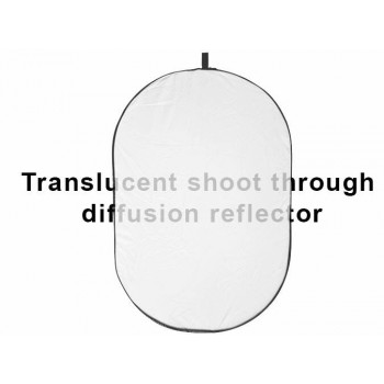 Translucent shoot through oval reflector 150x200cm