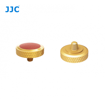 JJC Deluxe Soft Release Button Gold Brown