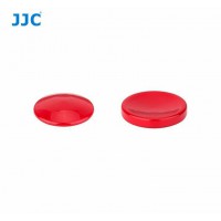 JJC Soft Release Button Light Red Convex and Concave