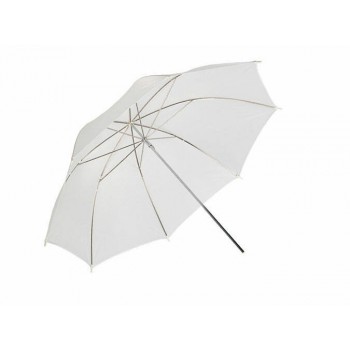 White translucent shoot through flash umbrella