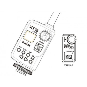 Godox XT-16S Wireless Radio Controlled Flash Trigger for Godox Ving Flash Units